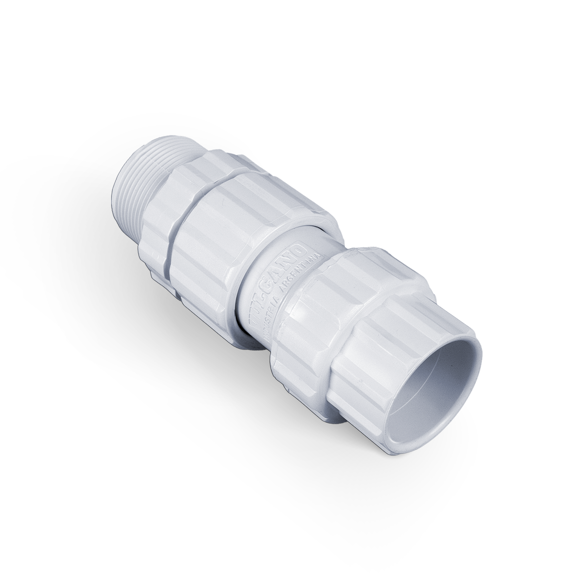 Acople rapido para cano PVC M-H rosca 1 1/2 pegar 40