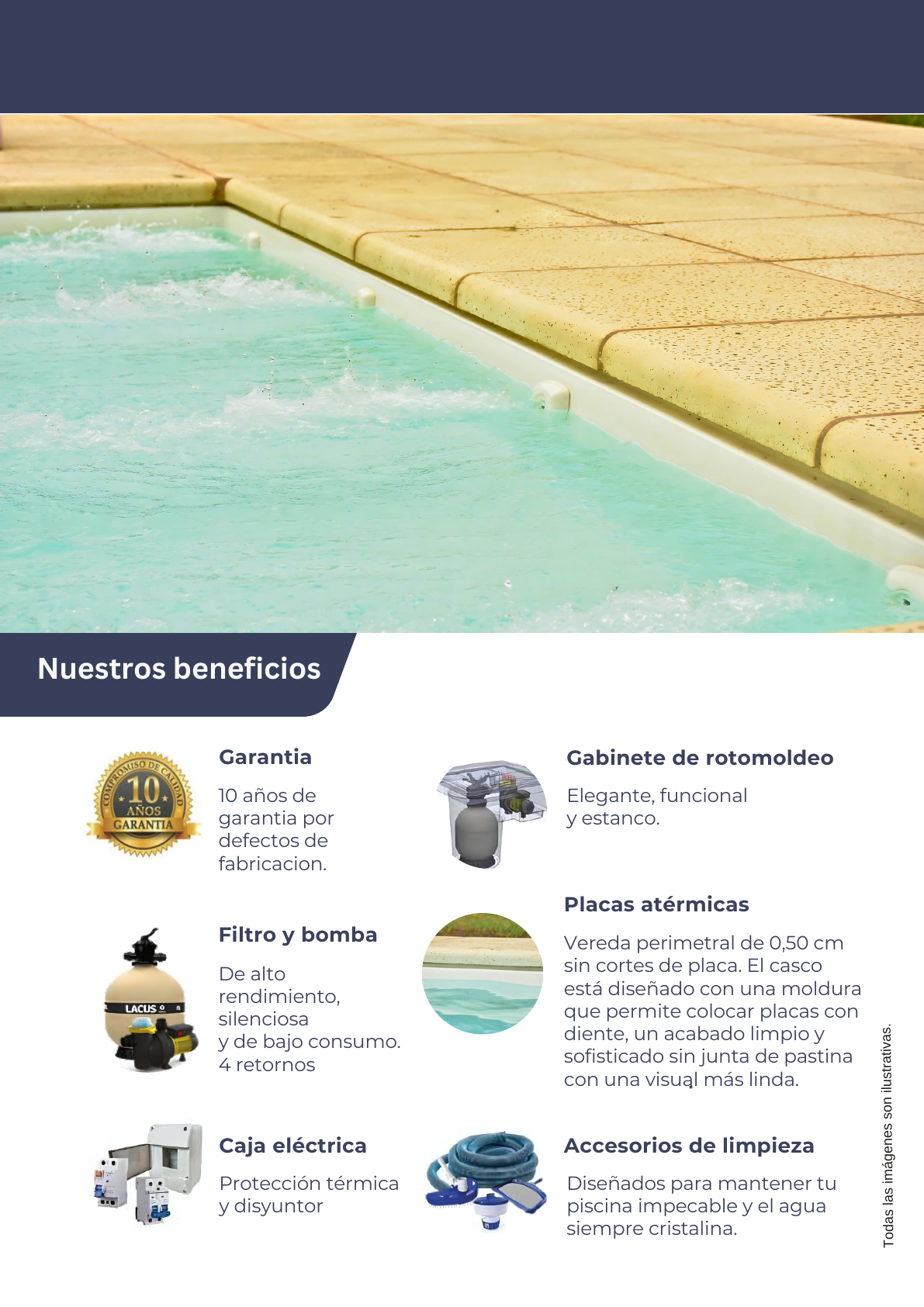Beneficios de la piscina Deluxe Large