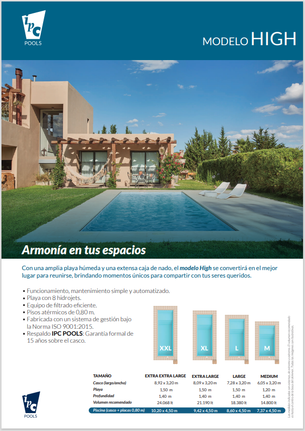 Piscina High Extra Extra Large