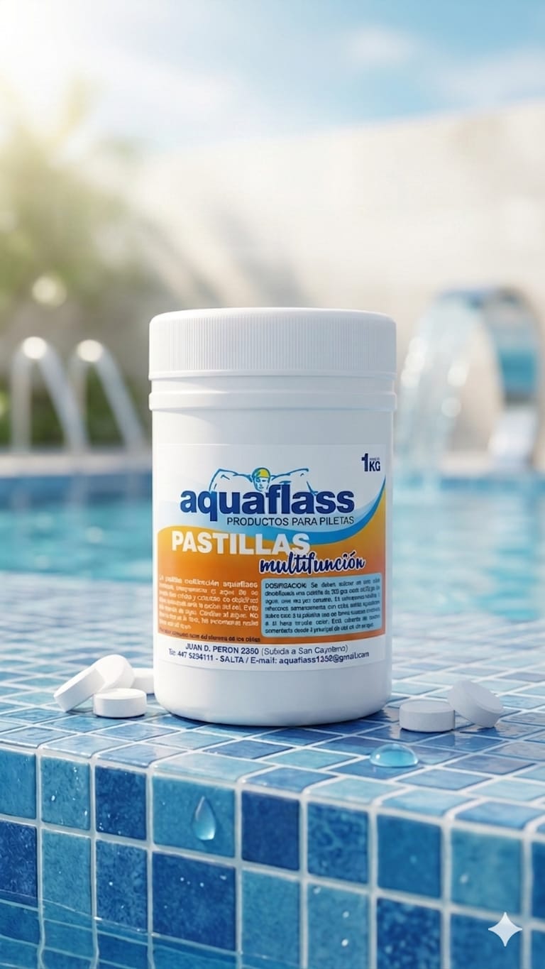 Pastillas triple accion aquaflass 200 g 1 kg